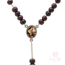 Rosario Santa Rita Gloria rosa metallo e legno scorrevole