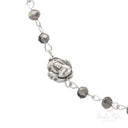 Rosario Santa Rita girocollo mezzo cristallo con Rosa