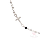 Rosario Girocollo Santa Rita Metallo Gloria Nero