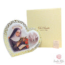 Quadro Legno Foglia Oro 24kt Santa Rita e Santuario di Cascia
