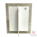 Quadro Vetro Foglia Oro 24kt Santa Rita da Cascia con Croce
