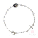 Set Rosario 3 Poste Girocollo e Bracciale Santa Rita Mezzo Cristallo
