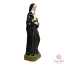 Statua di Santa Rita da Cascia in PVC dipinto a mano