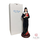 Statua Santa Rita da Cascia in Resina Smaltata Lucida Dipinta a Mano