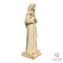 Statua di Santa Rita in resina effetto invecchiato 13 cm