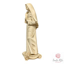 Statua di Santa Rita in resina effetto invecchiato 13 cm