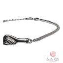 Bracciale Tennis in Argento 925 con Mani Intrecciate Ispirato alla Fede Nuziale di Santa Rita da Cascia | Artigianato Umbro