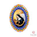 Calamita Santa Rita da Cascia Decoro Vietrese 7x5,8cm