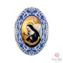 Calamita Santa Rita da Cascia Decoro Vietrese 7x5,8cm