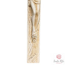 Crocefisso Legno di Quercia con Cristo in Resina 9x18cm Dipinto a Mano