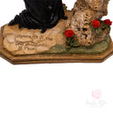 Scultura Santa Rita in Ginocchio Crocifisso 27cm Maestro Cassetta Resina Marmo