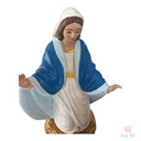 Sacra Famiglia Polvere di Marmo e Resina Dipinta a Mano 20cm