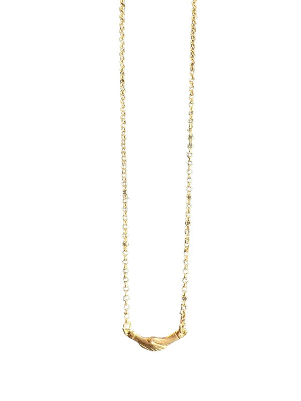 Collana Fede Santa Rita dorata in Argento 925