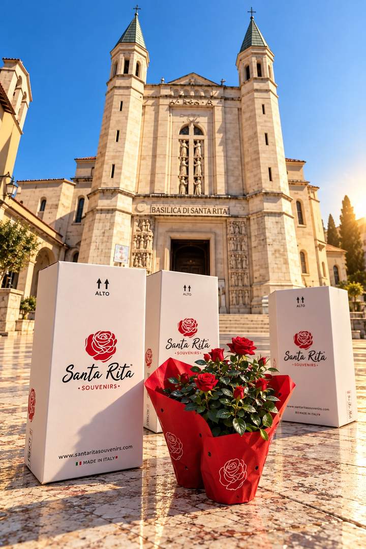 Confezione della Piantina della Rosa di Santa Rita