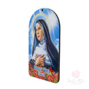 Quadretto Santa Rita in legno stampato