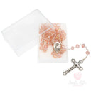 Rosario Santa Rita con grani in mezzo cristallo