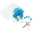 Rosario Santa Rita con grani in mezzo cristallo