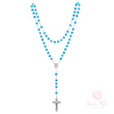 Rosario Santa Rita con grani in mezzo cristallo