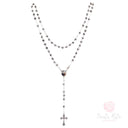 Rosario Santa Rita grani mezzo cristallo sfaccettato