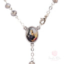 Rosario Santa Rita grani mezzo cristallo sfaccettato