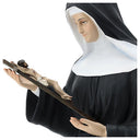 Statua Santa Rita 130cm Vetroresina Occhi Vetro Processionale
