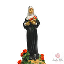 Statua Santa Rita da Cascia in Resina Dipinta a Mano 13 cm — Maestro Ulderico Cassetta