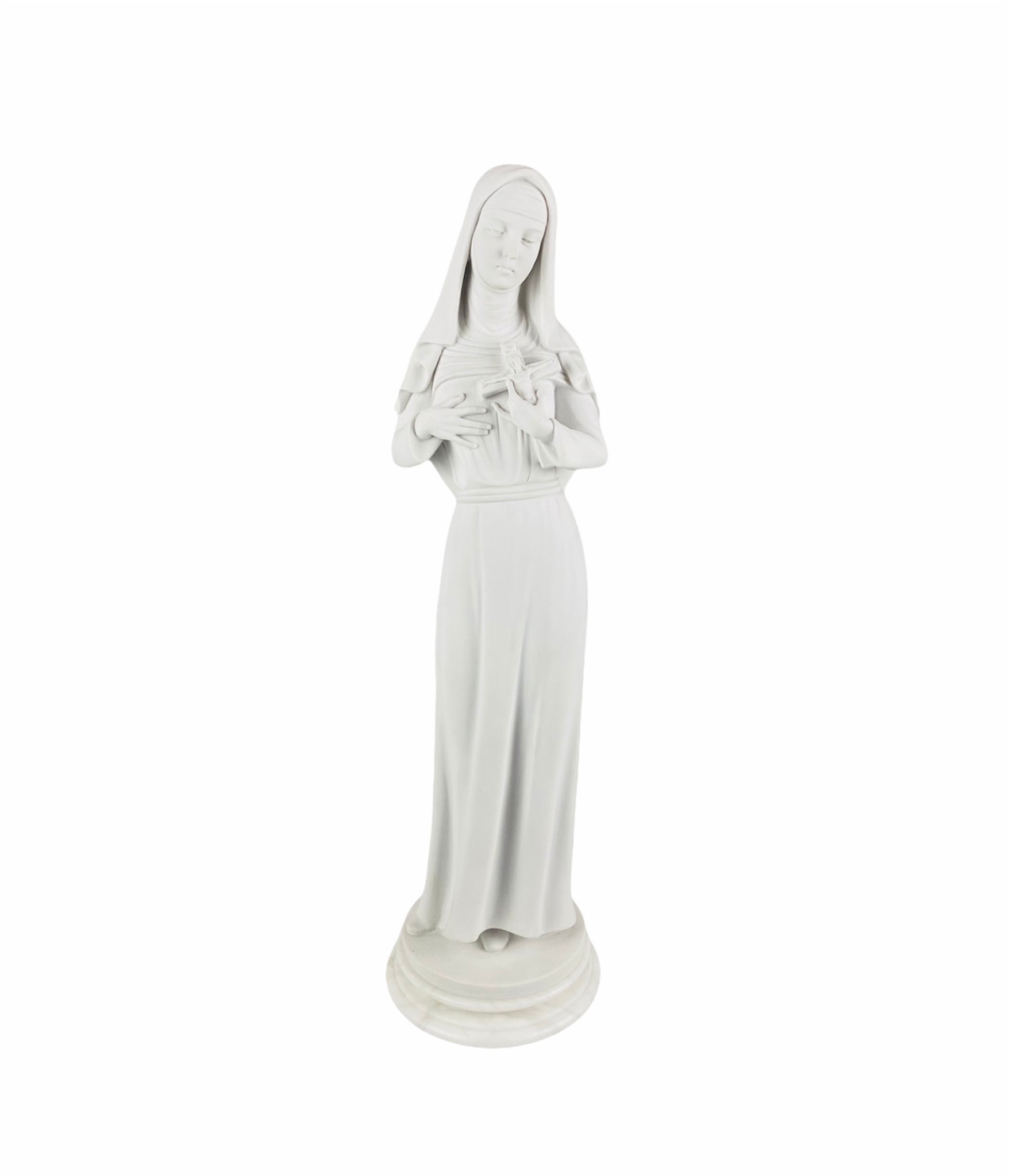 Statua Santa Rita in alabastro cm 50