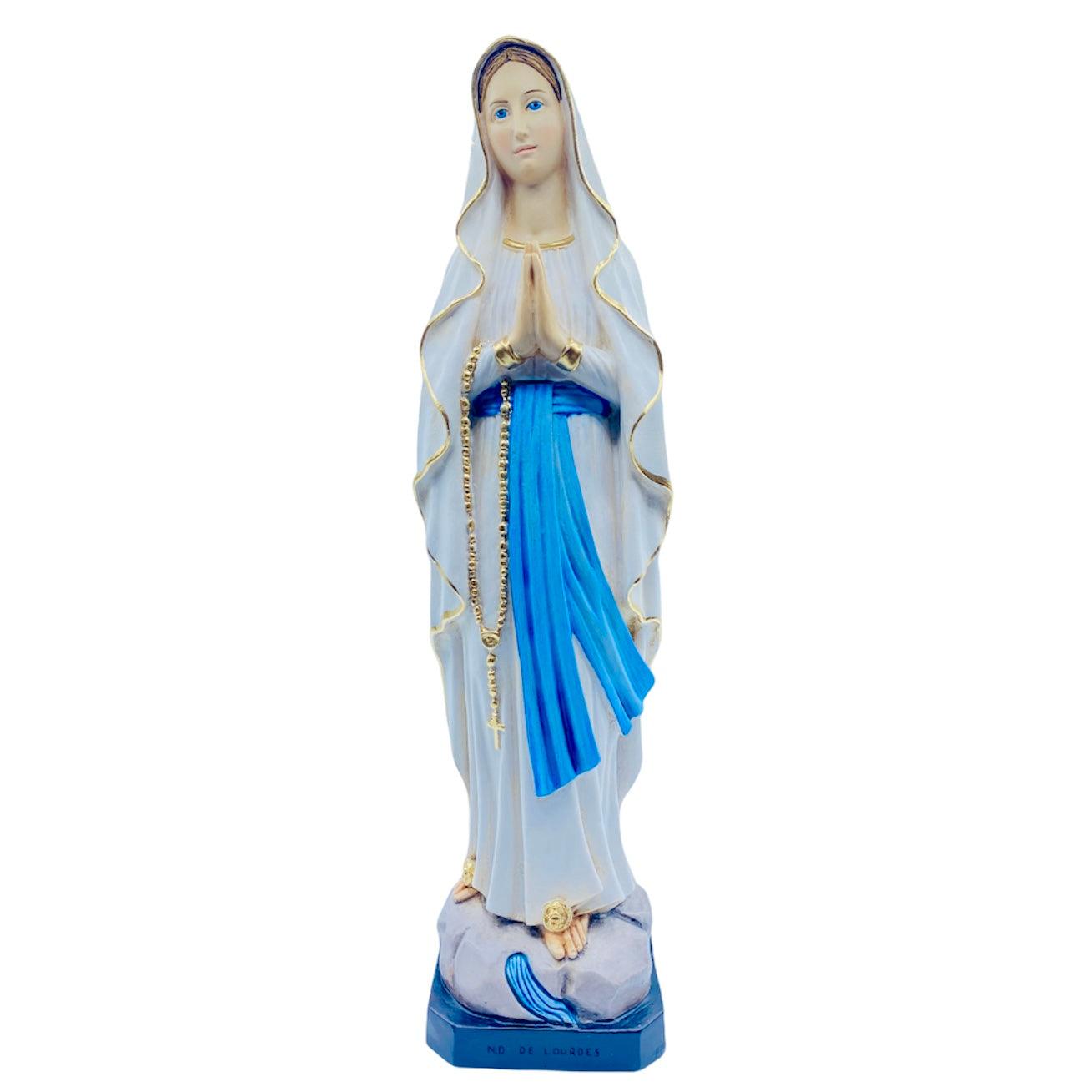 Statua Madonna di Lourdes in resina cm30