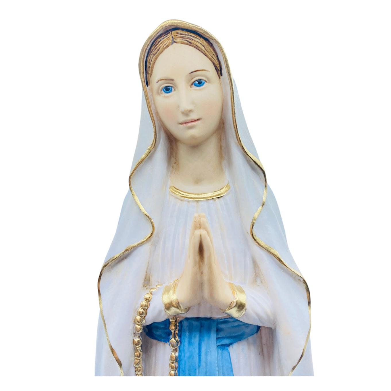 Statua Madonna di Lourdes in resina cm30