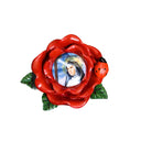 Calamita Rosa Santa Rita in Resina - Souvenir Religioso 5x5cm