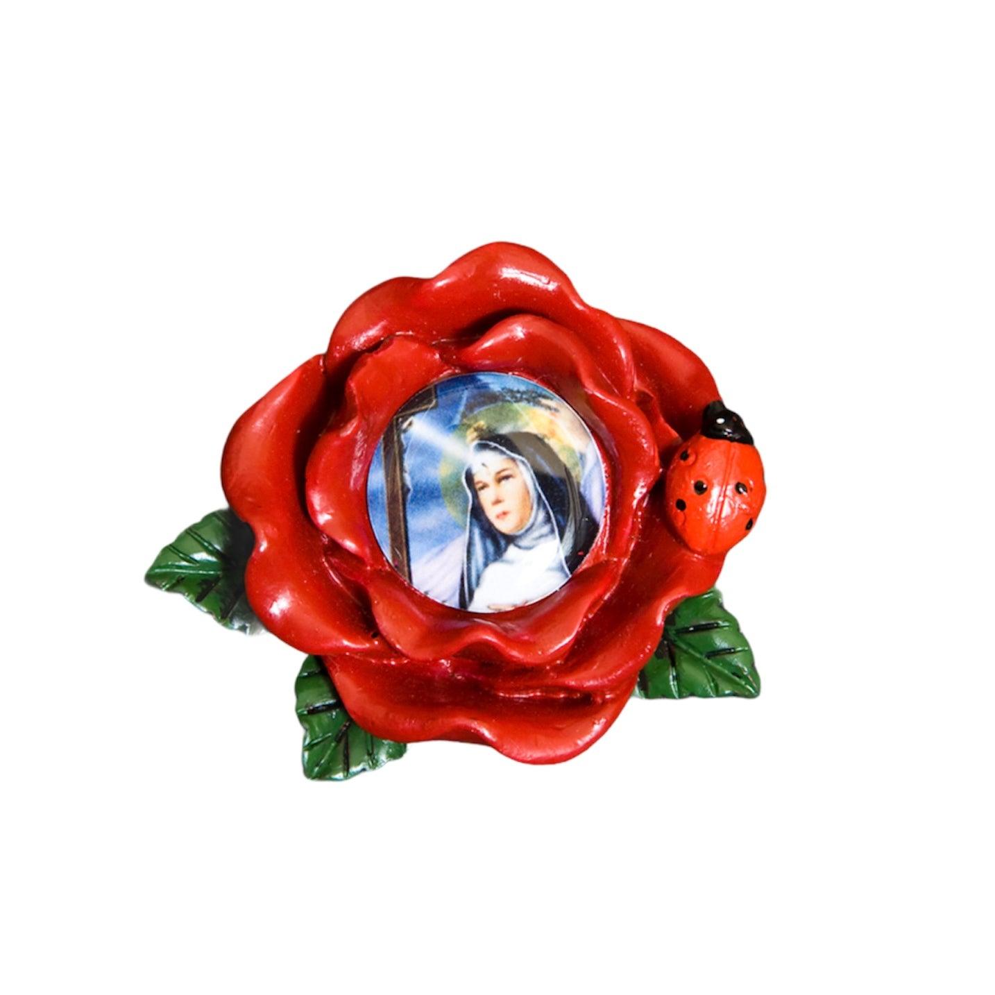 Calamita rosa in resina