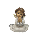 Set 2 Angeli in Preghiera Resina 7cm - Dipinti a Mano