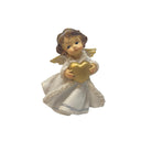 Set 4 angeli in resina con cappottino